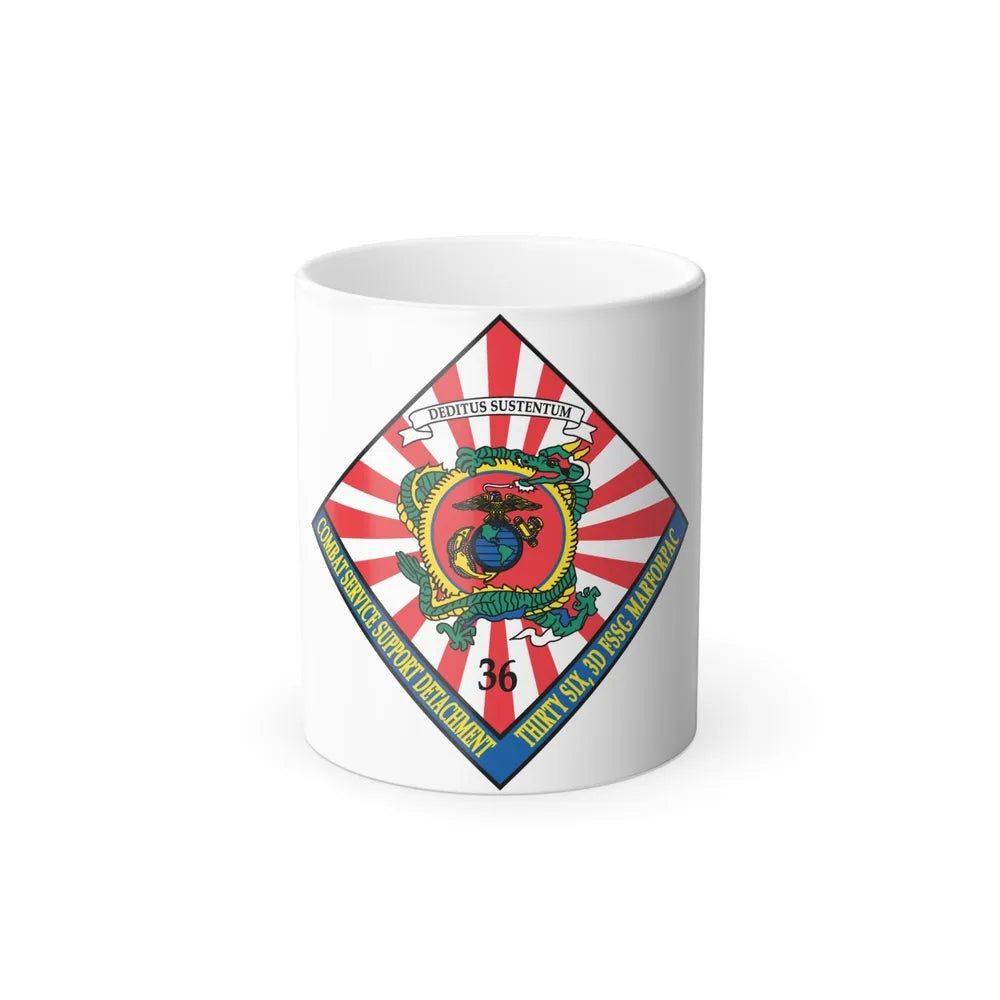 36 Combat Service Support Detachment (USMC) Color Changing Mug 11oz-11oz-Go Mug Yourself