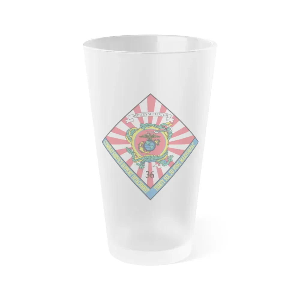 36 Combat Service Support Detachment (USMC) Frosted Pint Glass 16oz Default Title - Go Mug Yourself