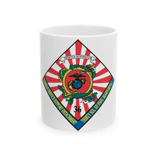 36 Combat Service Support Detachment (USMC) White Coffee Mug 11oz - Go Mug Yourself