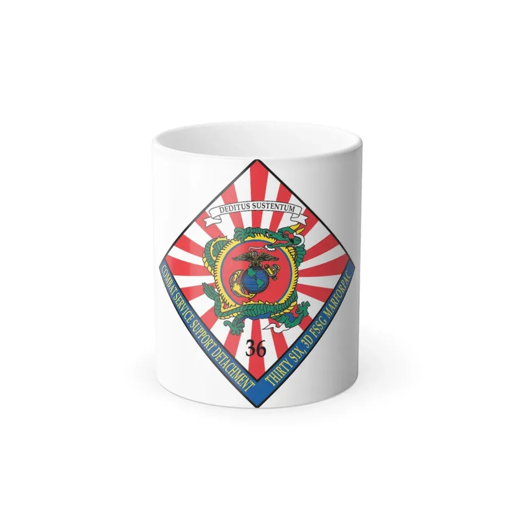 36 Combat Service (USMC) Color Changing Coffee Mug 11oz - Go Mug Yourself