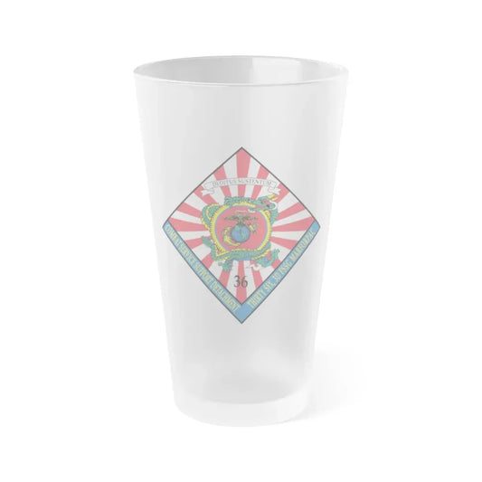 36 Combat Service (USMC) Frosted Pint Glass 16oz Default Title - Go Mug Yourself