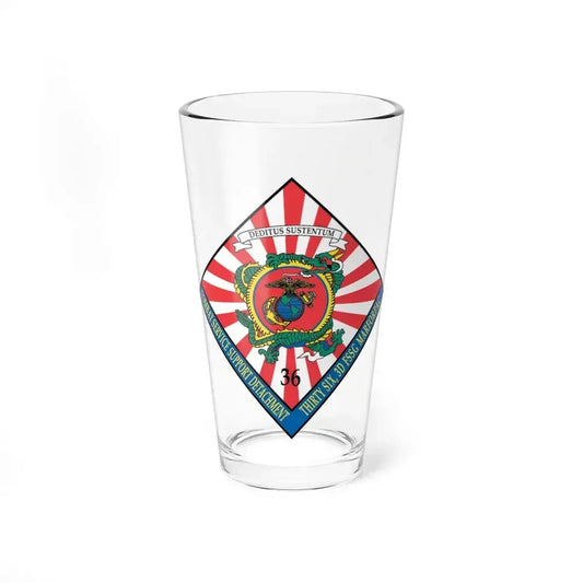 36 Combat Service (USMC) Pint Glass 16oz 16oz - Go Mug Yourself