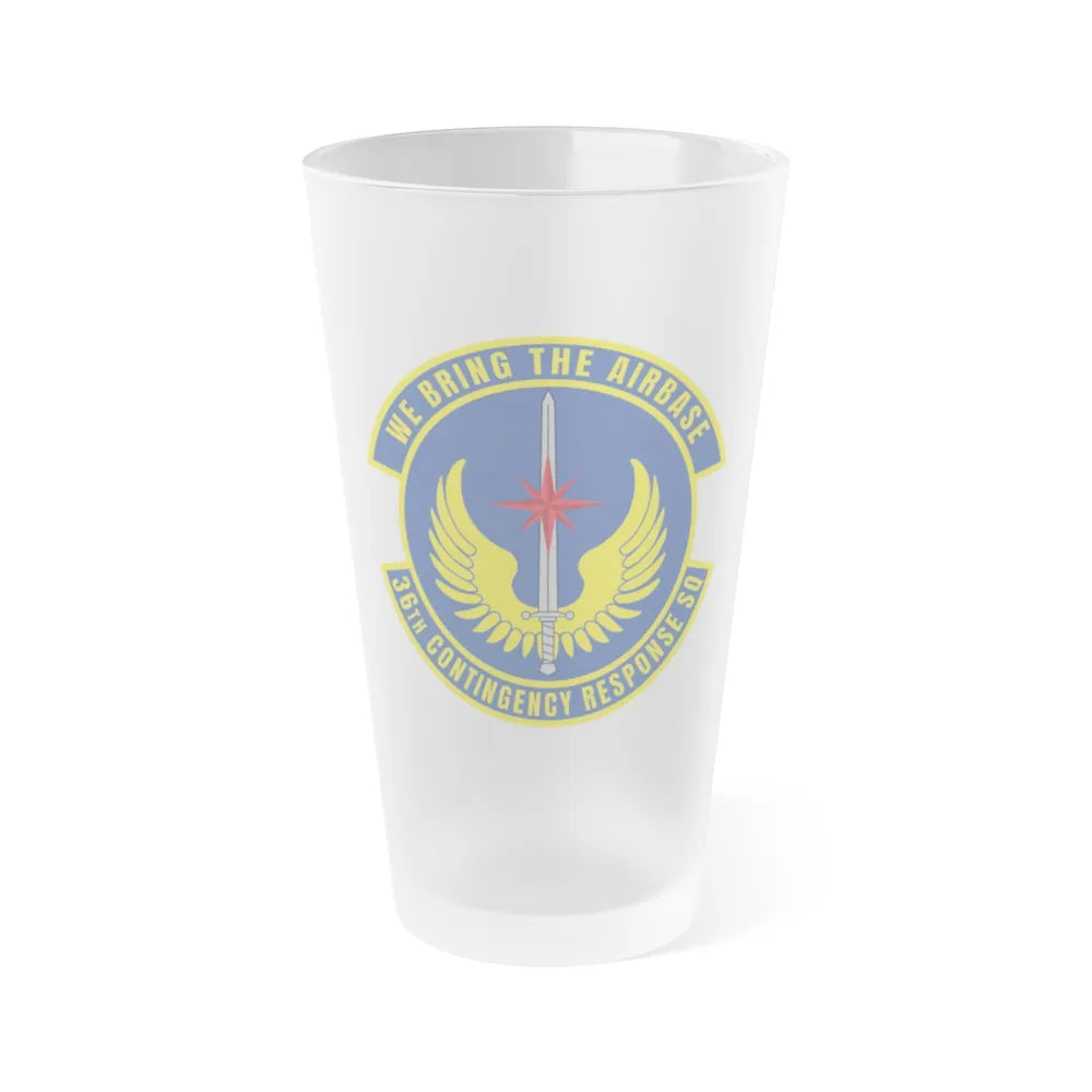 36 Contingency Response Squadron PACAF v2 (U.S. Air Force) Frosted Pint Glass 16oz-16oz-Frosted-Go Mug Yourself