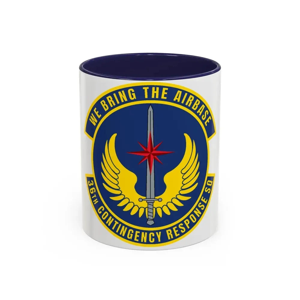 36 Contingency Response Squadron PACAF v2 (U.S. Air Force) Accent Coffee Mug 11oz Navy - Go Mug Yourself