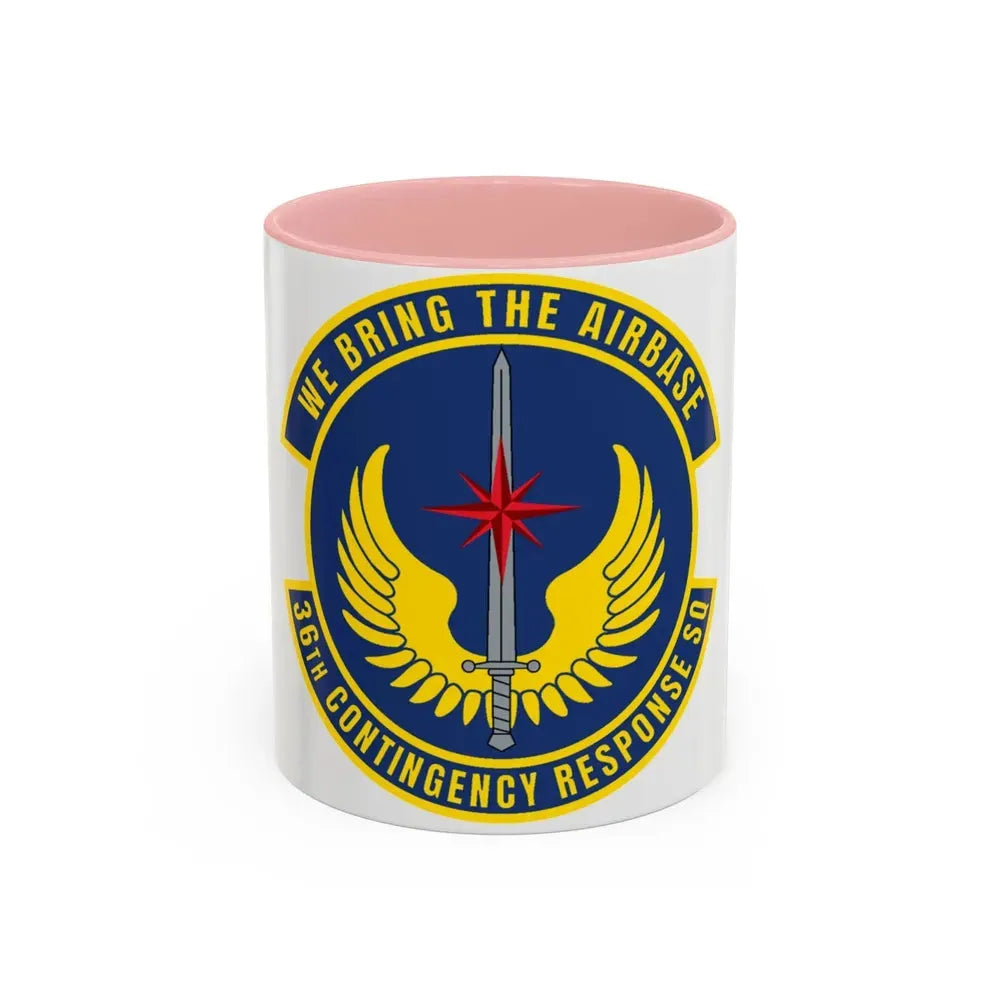36 Contingency Response Squadron PACAF v2 (U.S. Air Force) Accent Coffee Mug 11oz Pink - Go Mug Yourself