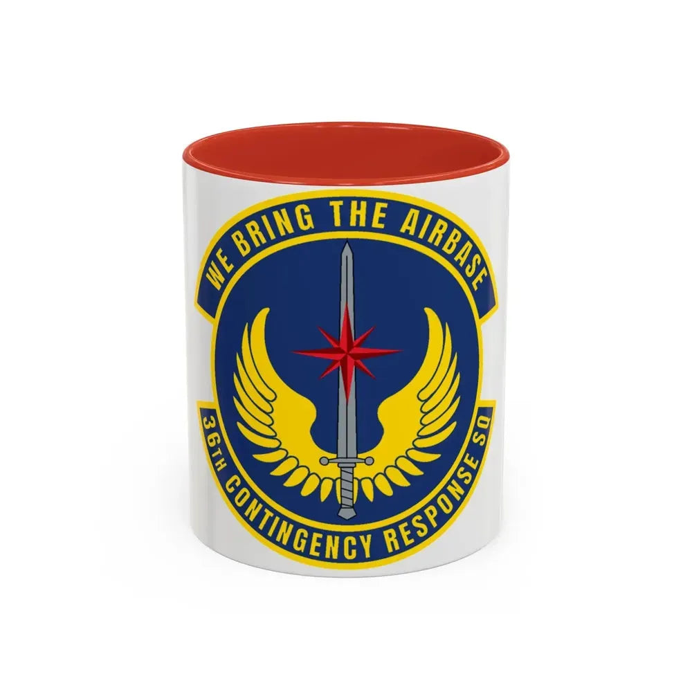 36 Contingency Response Squadron PACAF v2 (U.S. Air Force) Accent Coffee Mug 11oz Red - Go Mug Yourself