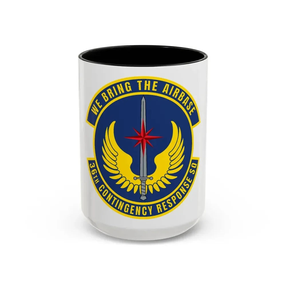 36 Contingency Response Squadron PACAF v2 (U.S. Air Force) Accent Coffee Mug 15oz Black - Go Mug Yourself