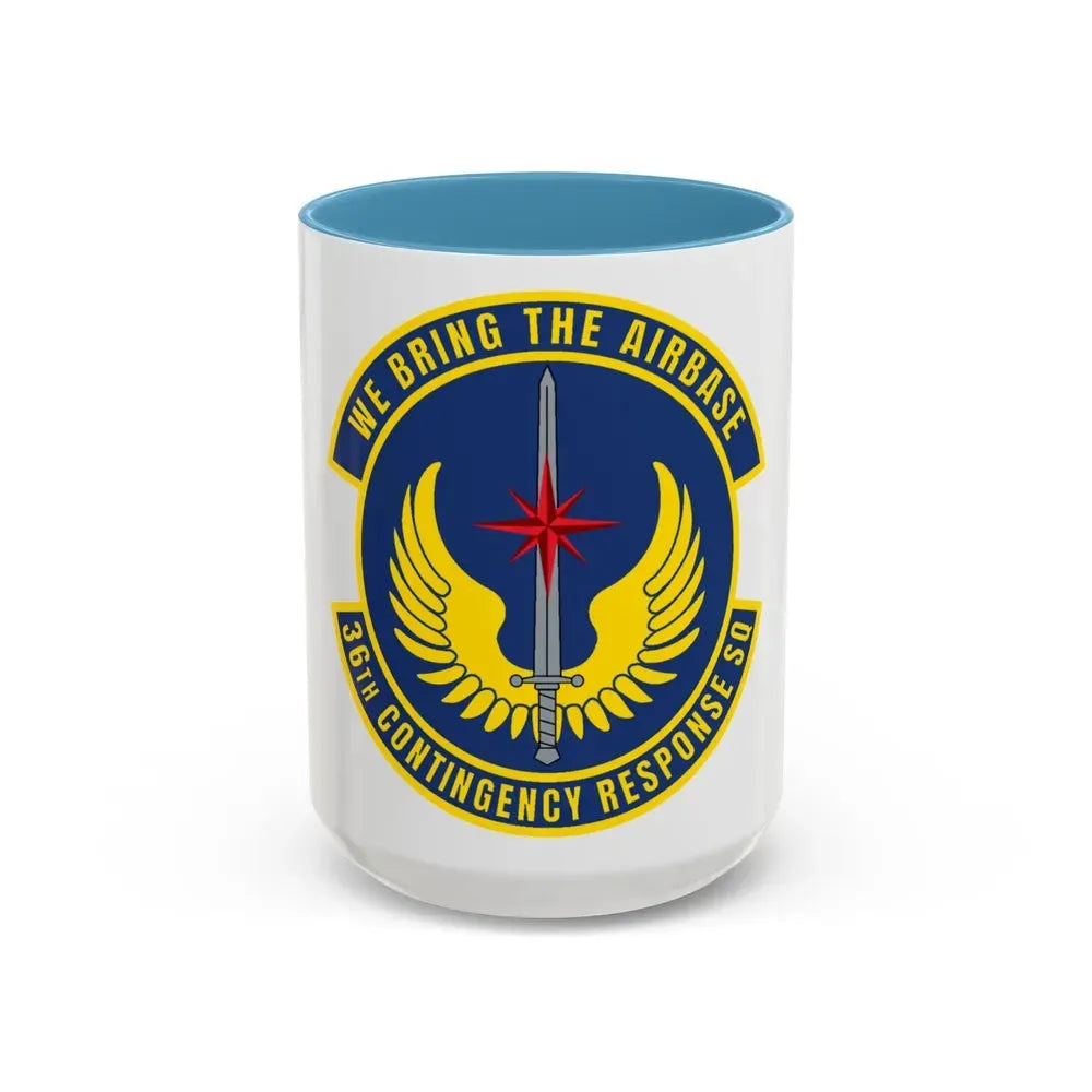 36 Contingency Response Squadron PACAF v2 (U.S. Air Force) Accent Coffee Mug 15oz Light Blue - Go Mug Yourself