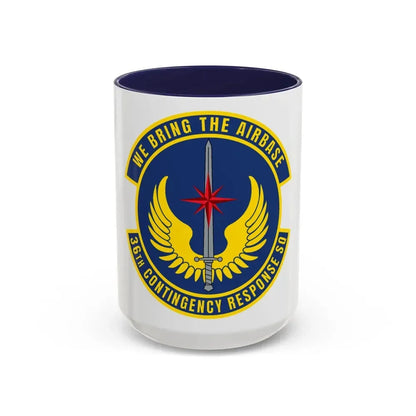 36 Contingency Response Squadron PACAF v2 (U.S. Air Force) Accent Coffee Mug 15oz Navy - Go Mug Yourself