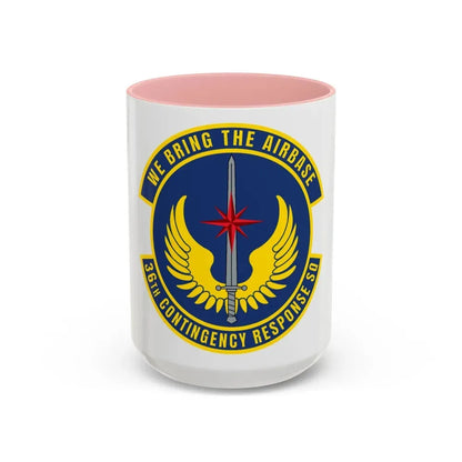 36 Contingency Response Squadron PACAF v2 (U.S. Air Force) Accent Coffee Mug 15oz Pink - Go Mug Yourself