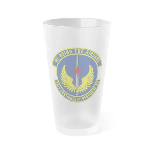 36 Contingency Response Squadron PACAF v2 (U.S. Air Force) Frosted Pint Glass 16oz 16oz Frosted - Go Mug Yourself
