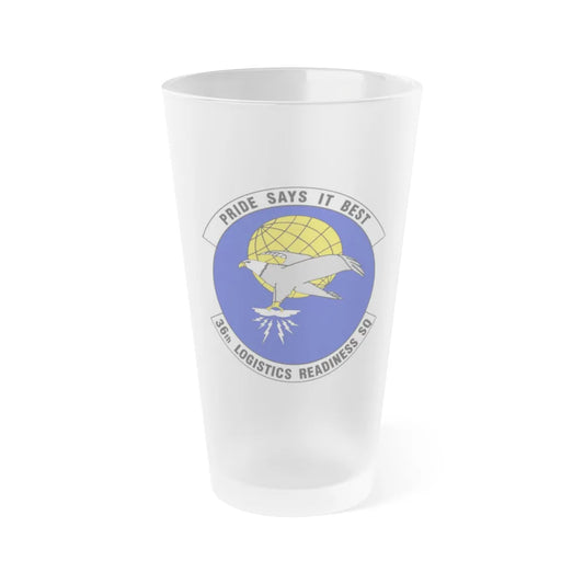 36 Logistics Readiness Squadron PACAF (U.S. Air Force) Frosted Pint Glass 16oz-16oz-Frosted-Go Mug Yourself