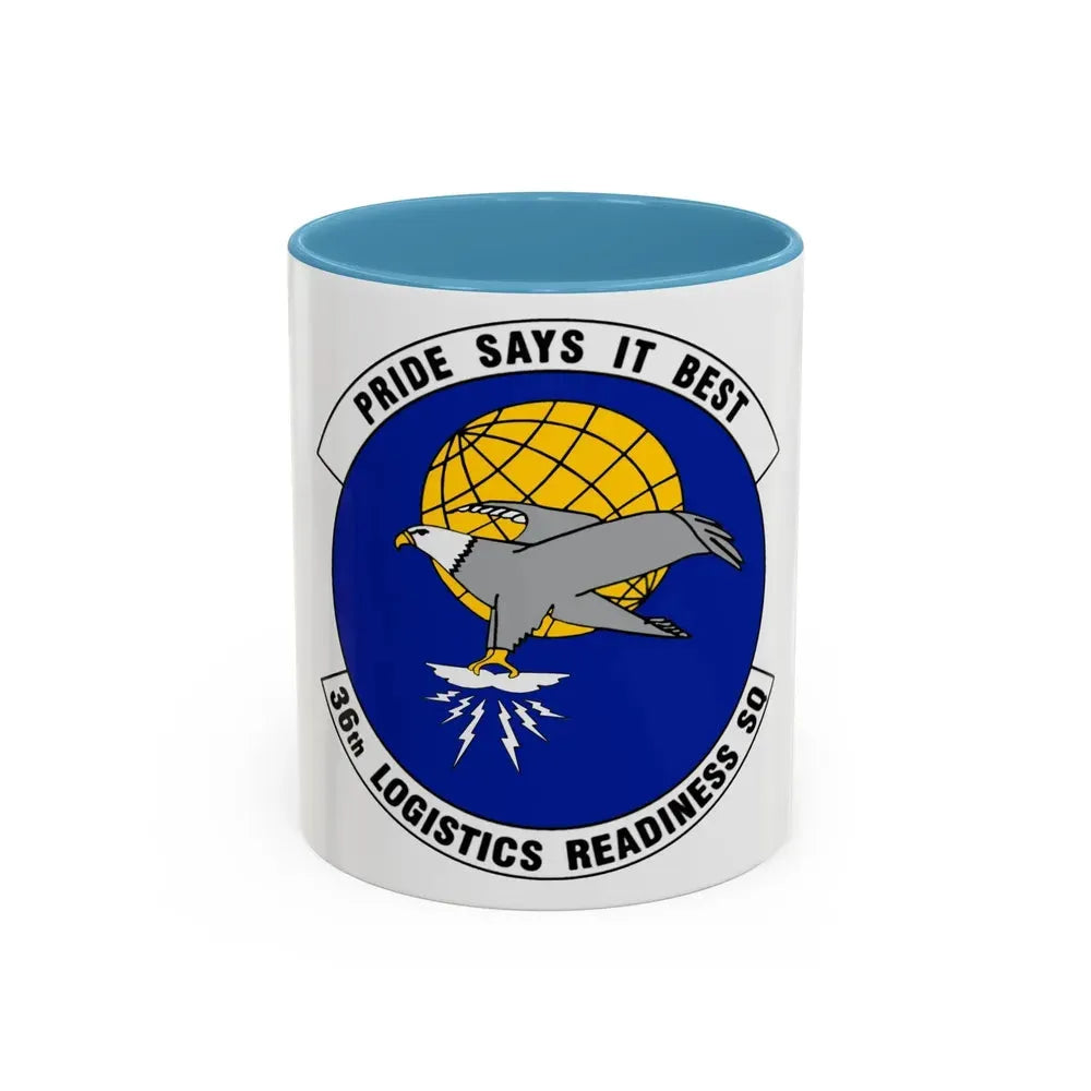36 Logistics Readiness Squadron PACAF (U.S. Air Force) Accent Coffee Mug 11oz Light Blue - Go Mug Yourself