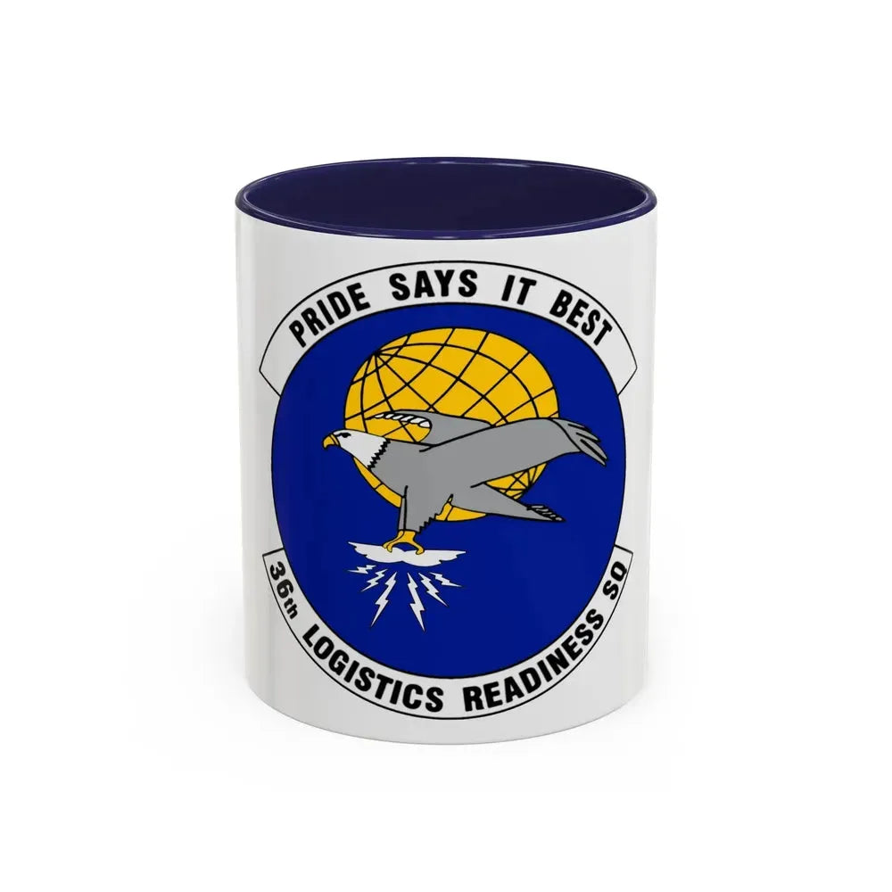 36 Logistics Readiness Squadron PACAF (U.S. Air Force) Accent Coffee Mug 11oz Navy - Go Mug Yourself