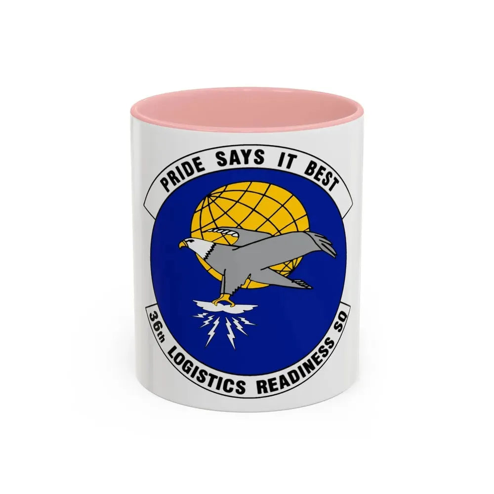 36 Logistics Readiness Squadron PACAF (U.S. Air Force) Accent Coffee Mug 11oz Pink - Go Mug Yourself