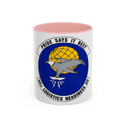 36 Logistics Readiness Squadron PACAF (U.S. Air Force) Accent Coffee Mug 11oz Pink - Go Mug Yourself