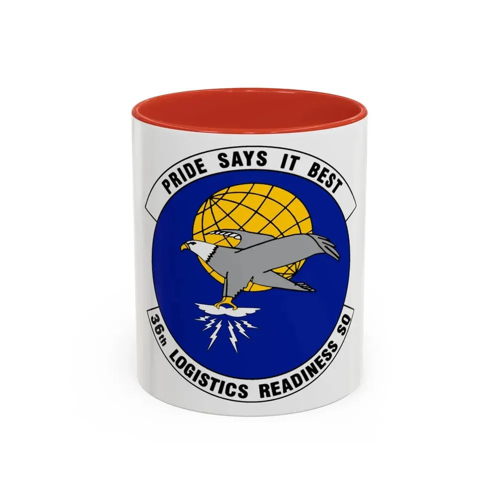 36 Logistics Readiness Squadron PACAF (U.S. Air Force) Accent Coffee Mug 11oz Red - Go Mug Yourself