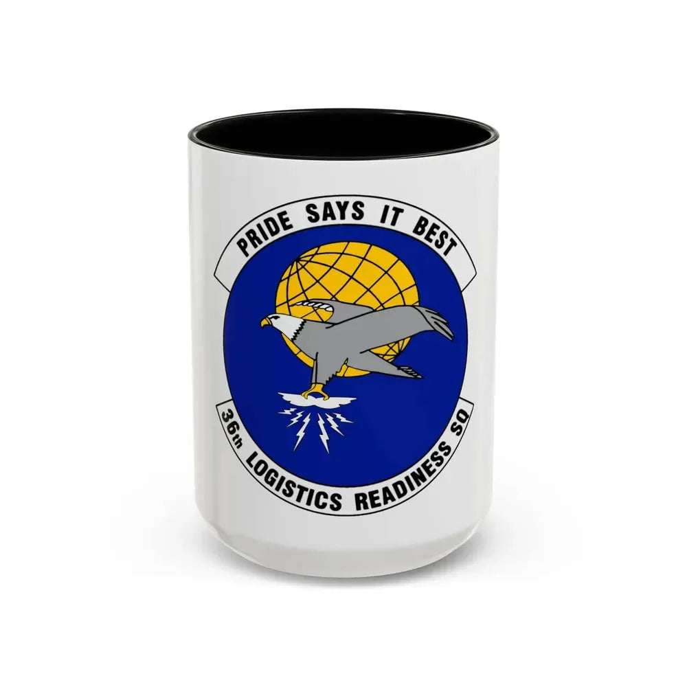 36 Logistics Readiness Squadron PACAF (U.S. Air Force) Accent Coffee Mug 15oz Black - Go Mug Yourself