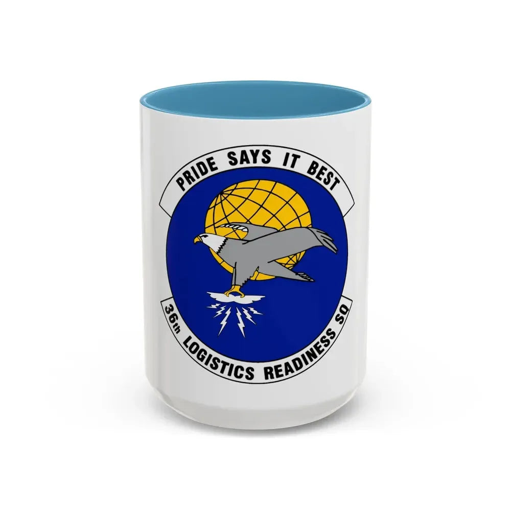 36 Logistics Readiness Squadron PACAF (U.S. Air Force) Accent Coffee Mug 15oz Light Blue - Go Mug Yourself
