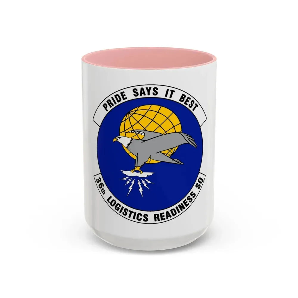 36 Logistics Readiness Squadron PACAF (U.S. Air Force) Accent Coffee Mug 15oz Pink - Go Mug Yourself