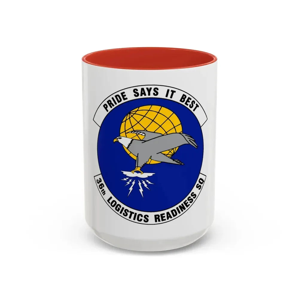 36 Logistics Readiness Squadron PACAF (U.S. Air Force) Accent Coffee Mug 15oz Red - Go Mug Yourself
