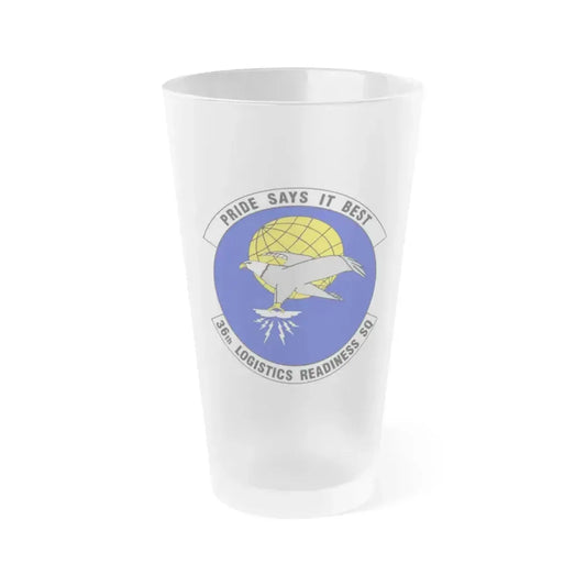 36 Logistics Readiness Squadron PACAF (U.S. Air Force) Frosted Pint Glass 16oz 16oz Frosted - Go Mug Yourself