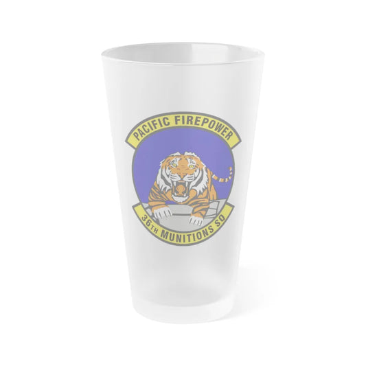 36 Munitions Squadron PACAF (U.S. Air Force) Frosted Pint Glass 16oz-16oz-Frosted-Go Mug Yourself