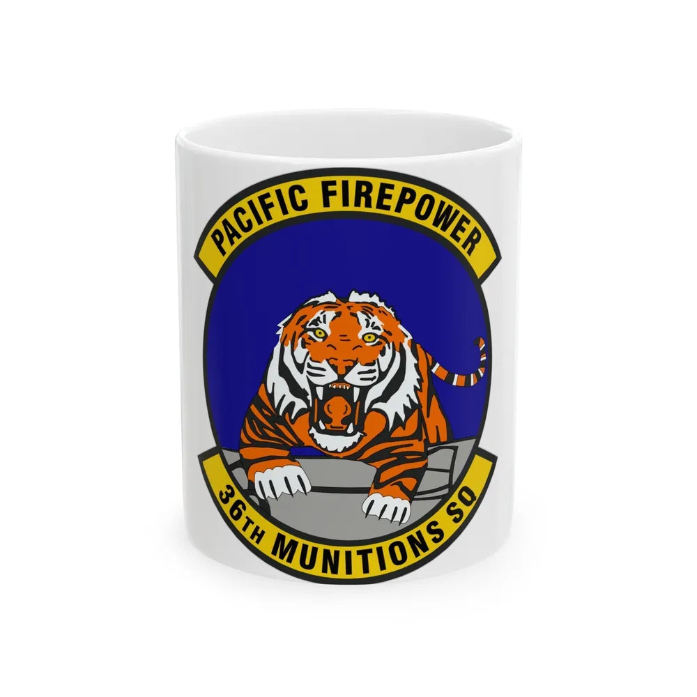 36 Munitions Squadron PACAF (U.S. Air Force) White Coffee Mug-11oz-Go Mug Yourself