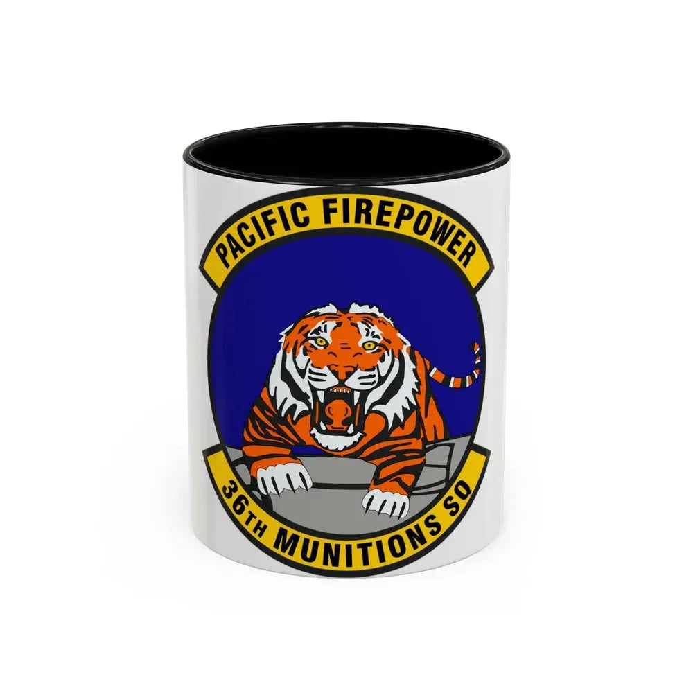 36 Munitions Squadron PACAF (U.S. Air Force) Accent Coffee Mug 11oz Black - Go Mug Yourself
