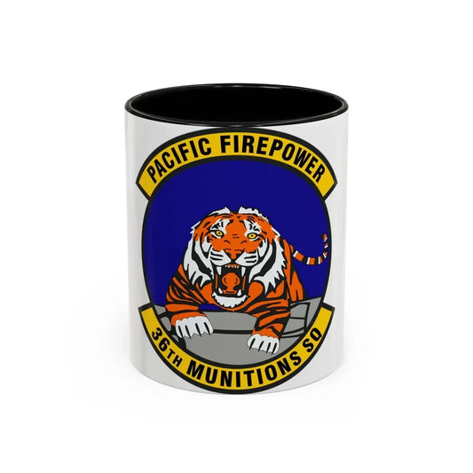 36 Munitions Squadron PACAF (U.S. Air Force) Accent Coffee Mug 11oz Black - Go Mug Yourself