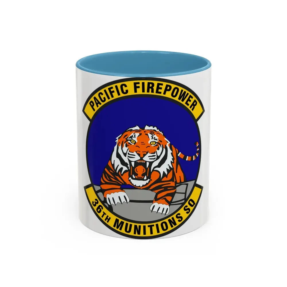 36 Munitions Squadron PACAF (U.S. Air Force) Accent Coffee Mug 11oz Light Blue - Go Mug Yourself