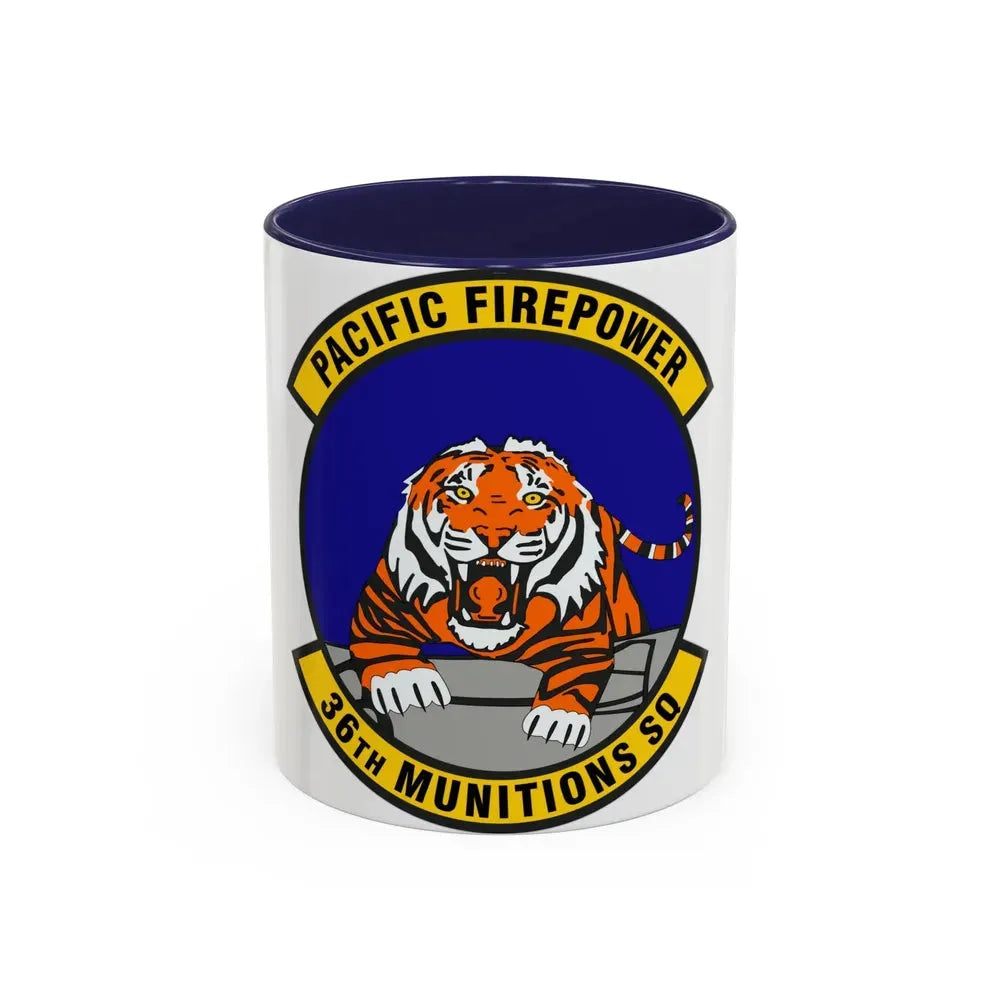 36 Munitions Squadron PACAF (U.S. Air Force) Accent Coffee Mug 11oz Navy - Go Mug Yourself