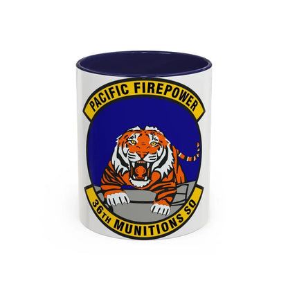 36 Munitions Squadron PACAF (U.S. Air Force) Accent Coffee Mug 11oz Navy - Go Mug Yourself