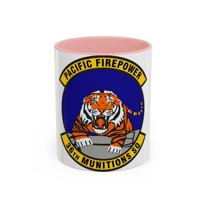 36 Munitions Squadron PACAF (U.S. Air Force) Accent Coffee Mug 11oz Pink - Go Mug Yourself