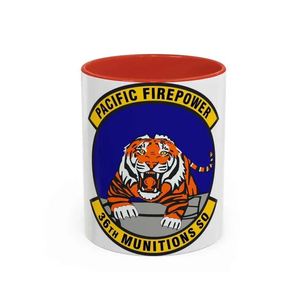36 Munitions Squadron PACAF (U.S. Air Force) Accent Coffee Mug 11oz Red - Go Mug Yourself