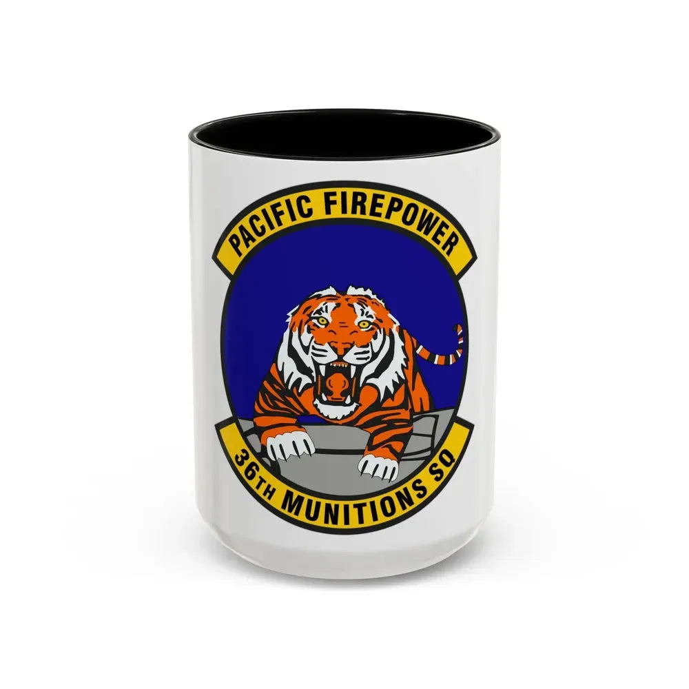 36 Munitions Squadron PACAF (U.S. Air Force) Accent Coffee Mug 15oz Black - Go Mug Yourself