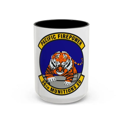 36 Munitions Squadron PACAF (U.S. Air Force) Accent Coffee Mug 15oz Black - Go Mug Yourself