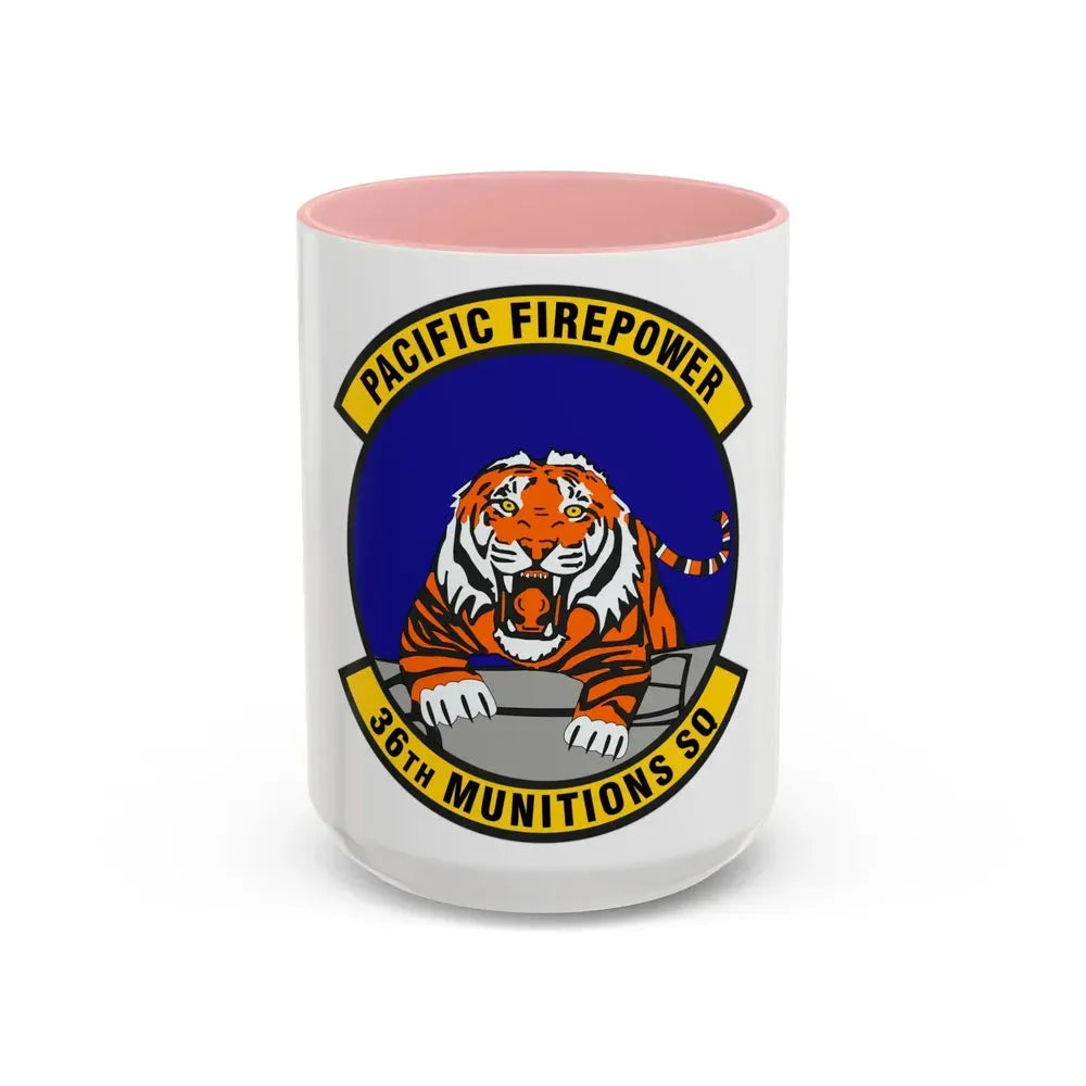 36 Munitions Squadron PACAF (U.S. Air Force) Accent Coffee Mug 15oz Pink - Go Mug Yourself