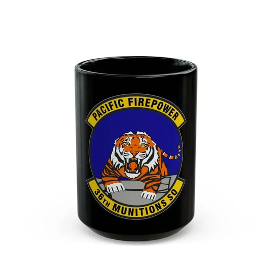 36 Munitions Squadron PACAF (U.S. Air Force) Black Coffee Mug 15oz - Go Mug Yourself