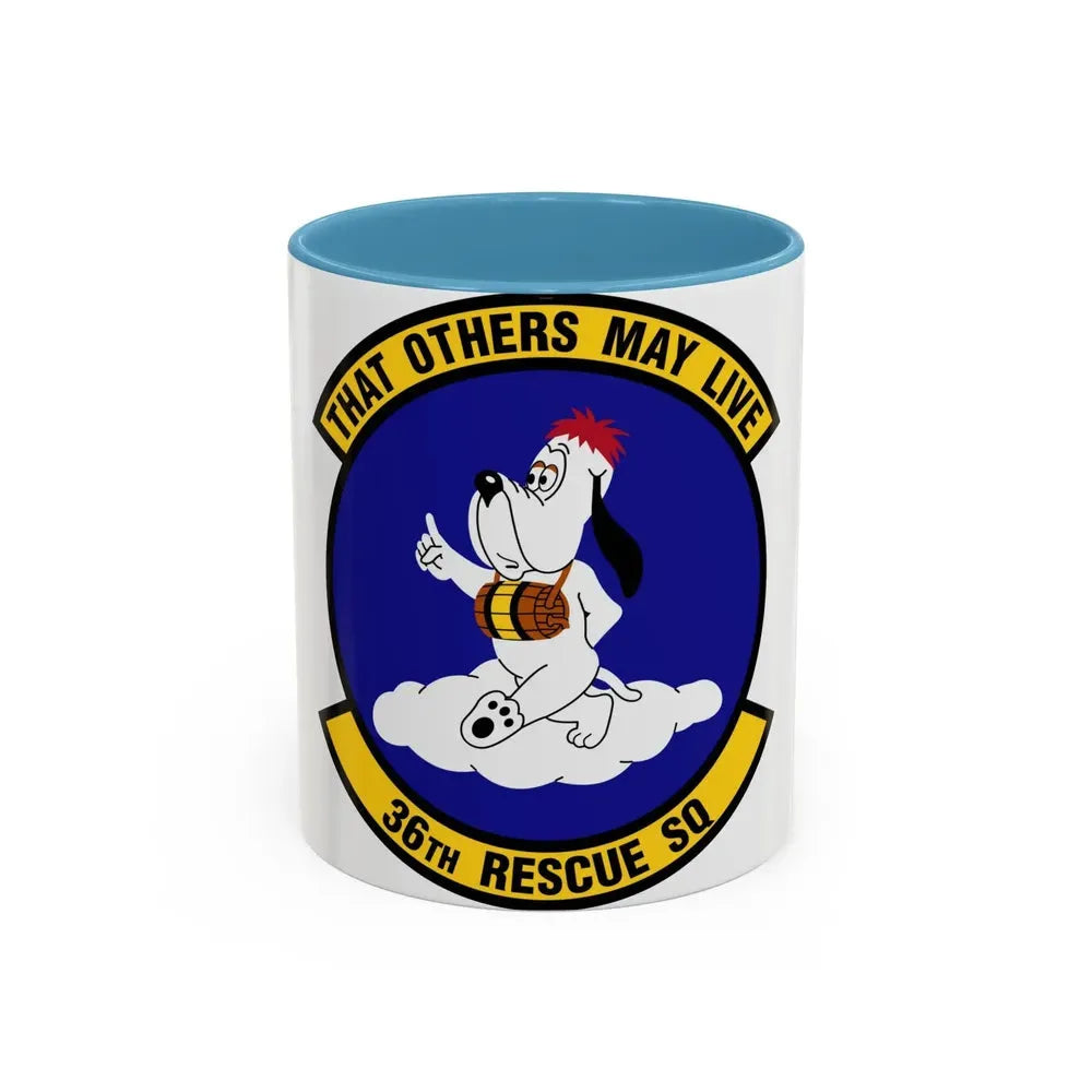 36 Rescue Sq AETC (U.S. Air Force) Accent Coffee Mug 11oz Light Blue - Go Mug Yourself