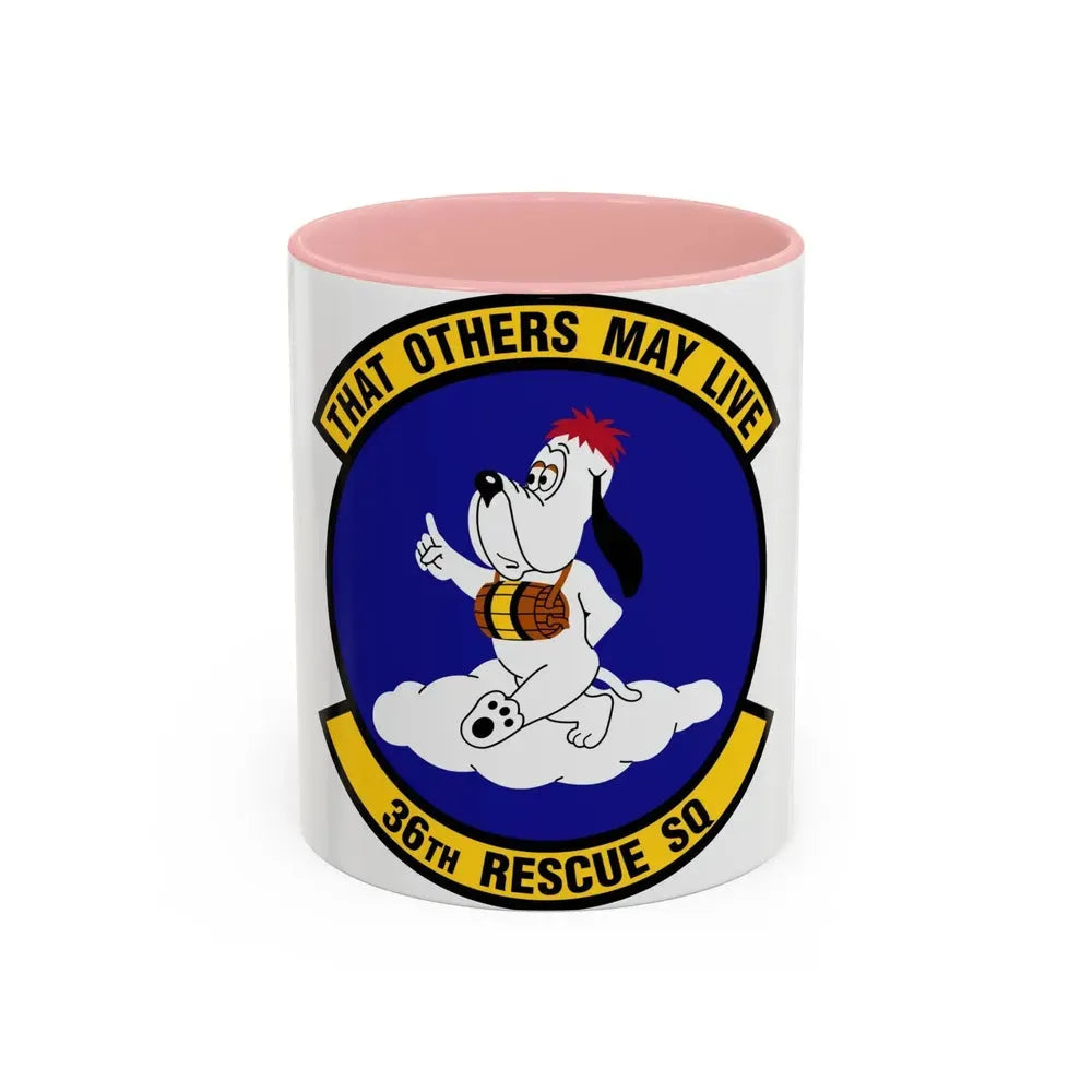 36 Rescue Sq AETC (U.S. Air Force) Accent Coffee Mug 11oz Pink - Go Mug Yourself
