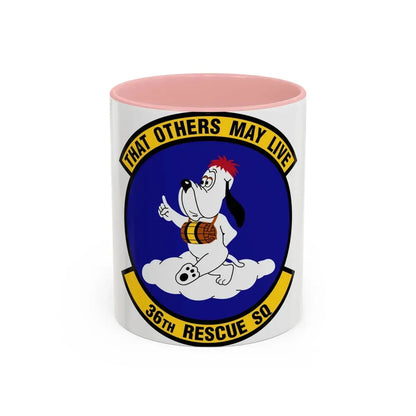 36 Rescue Sq AETC (U.S. Air Force) Accent Coffee Mug 11oz Pink - Go Mug Yourself
