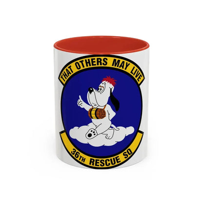 36 Rescue Sq AETC (U.S. Air Force) Accent Coffee Mug 11oz Red - Go Mug Yourself