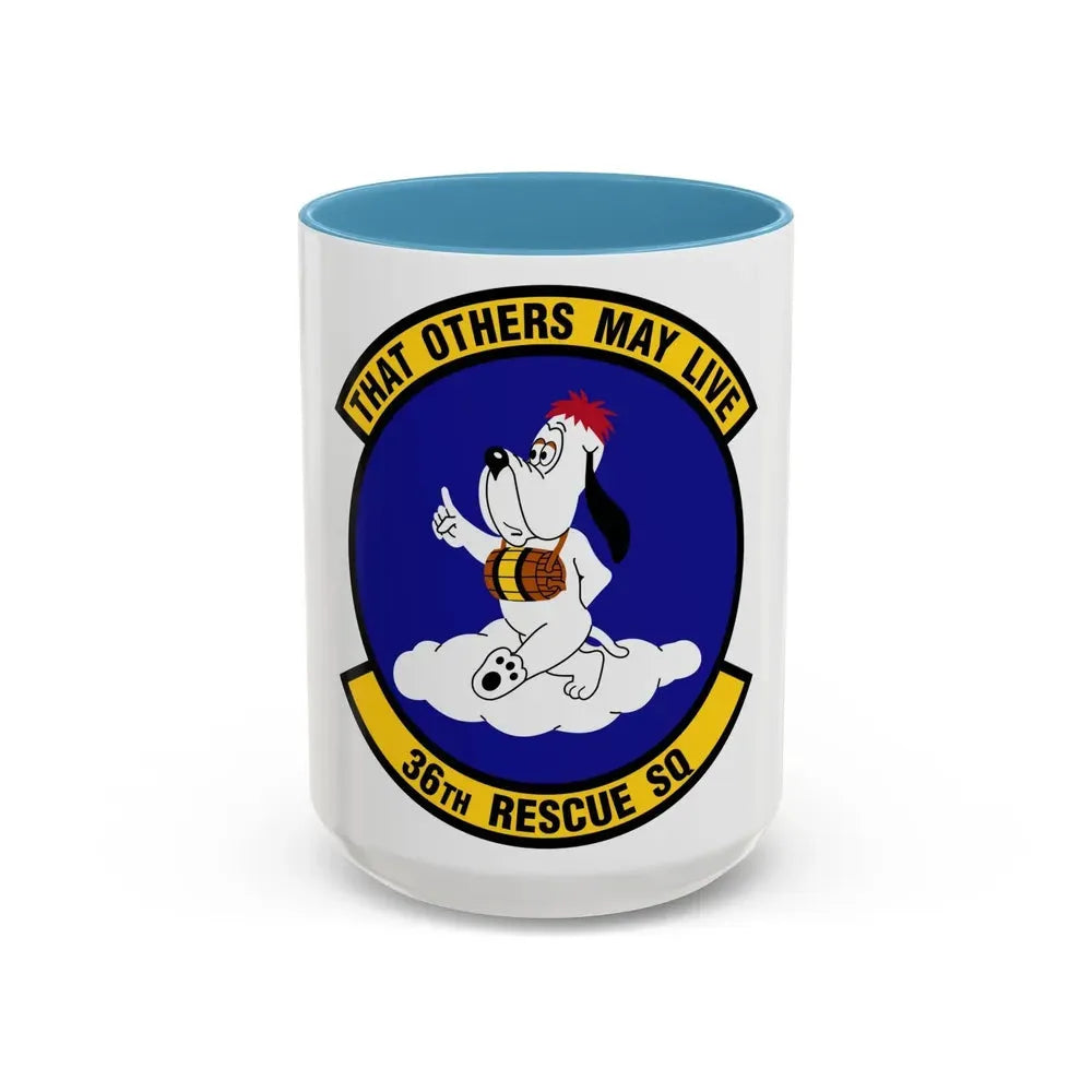 36 Rescue Sq AETC (U.S. Air Force) Accent Coffee Mug 15oz Light Blue - Go Mug Yourself