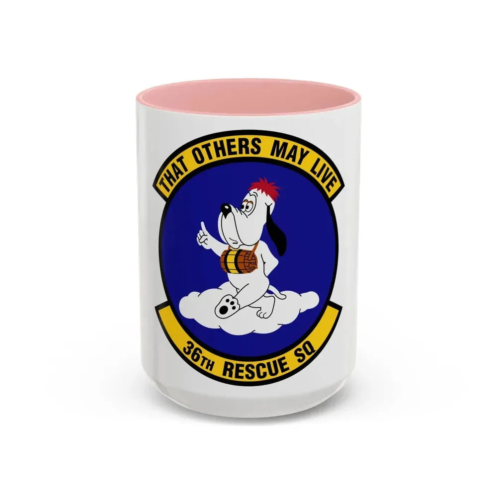 36 Rescue Sq AETC (U.S. Air Force) Accent Coffee Mug 15oz Pink - Go Mug Yourself
