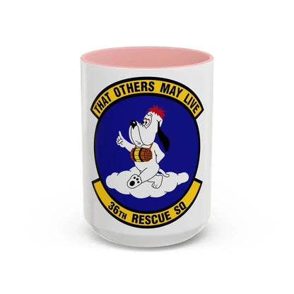 36 Rescue Sq AETC (U.S. Air Force) Accent Coffee Mug 15oz Pink - Go Mug Yourself