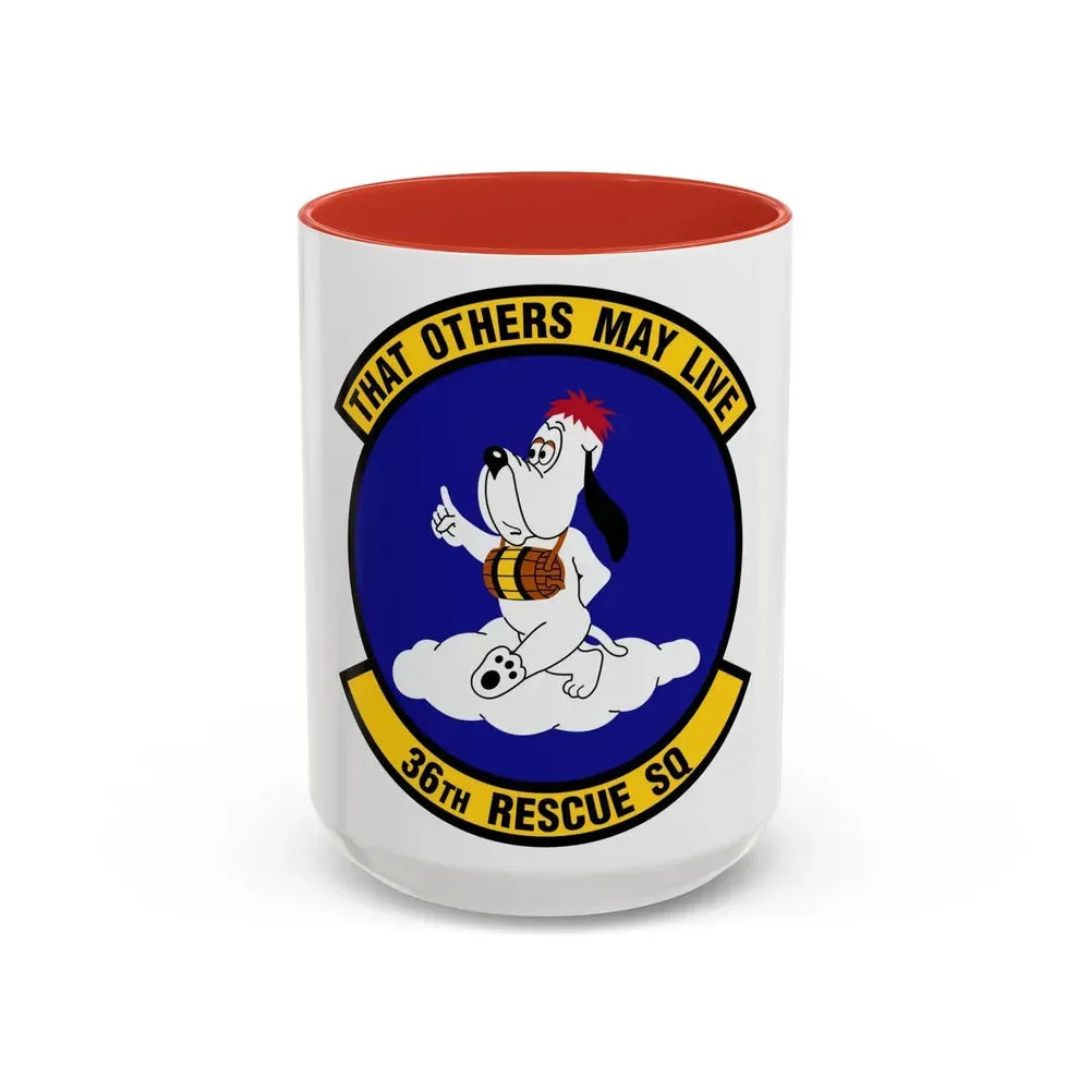 36 Rescue Sq AETC (U.S. Air Force) Accent Coffee Mug 15oz Red - Go Mug Yourself