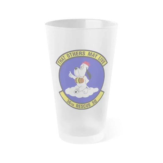 36 Rescue Sq AETC (U.S. Air Force) Frosted Pint Glass 16oz 16oz Frosted - Go Mug Yourself