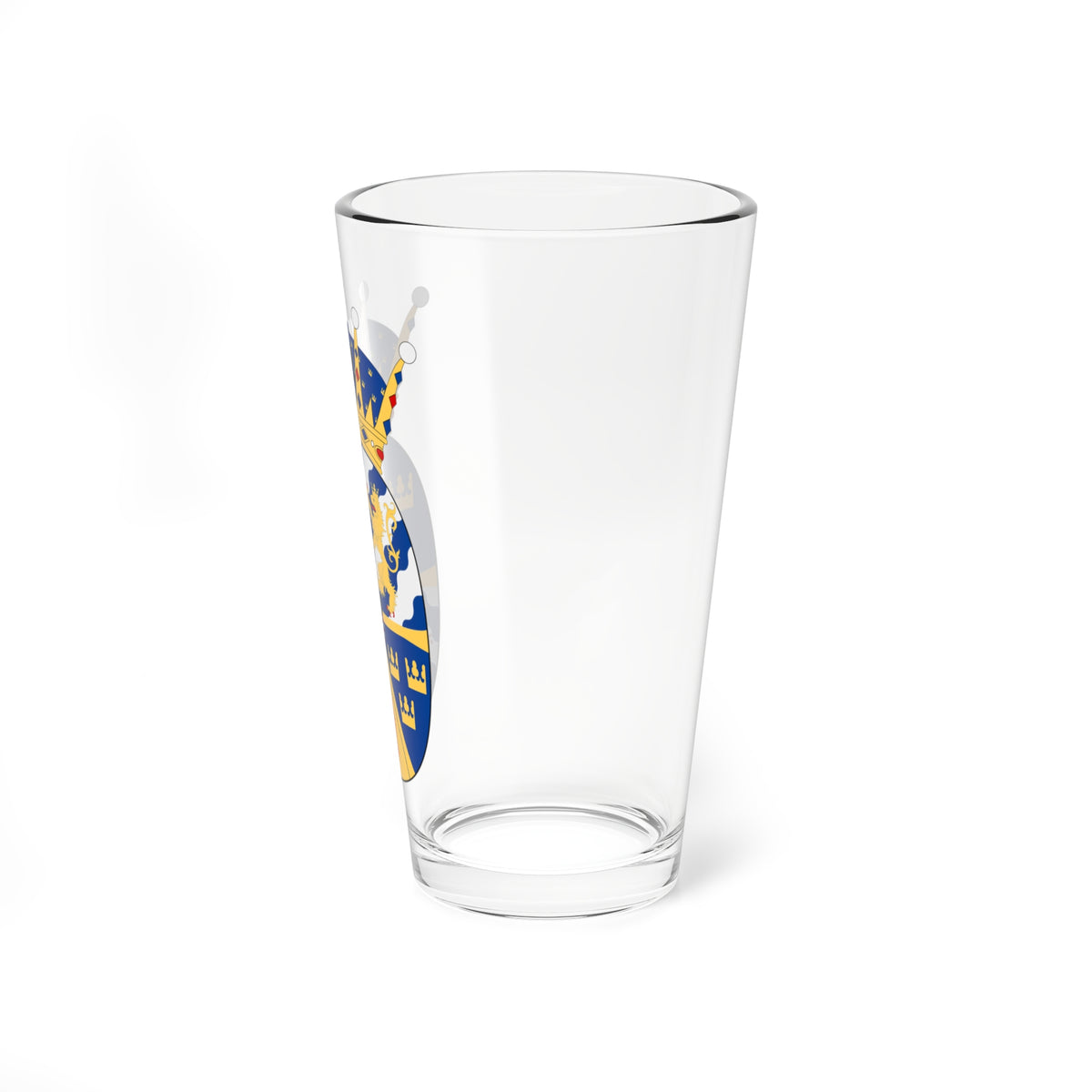 Kronprinsessan Louise vapen (Sweden) (Coat of Arms) Pint Glass 16oz