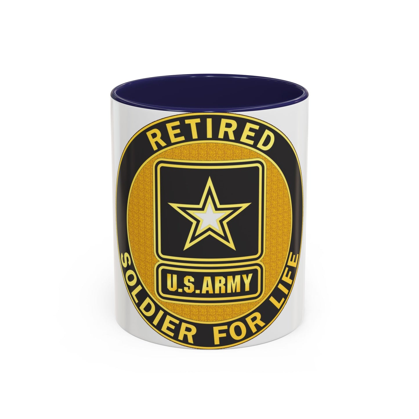 Retired Service Identification Badge (U.S. Army) Accent Coffee Mug